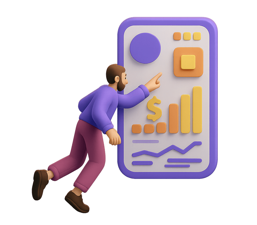 Usuario utilizando sistema punto de venta para gestionar ventas, clientes y operaciones del negocio